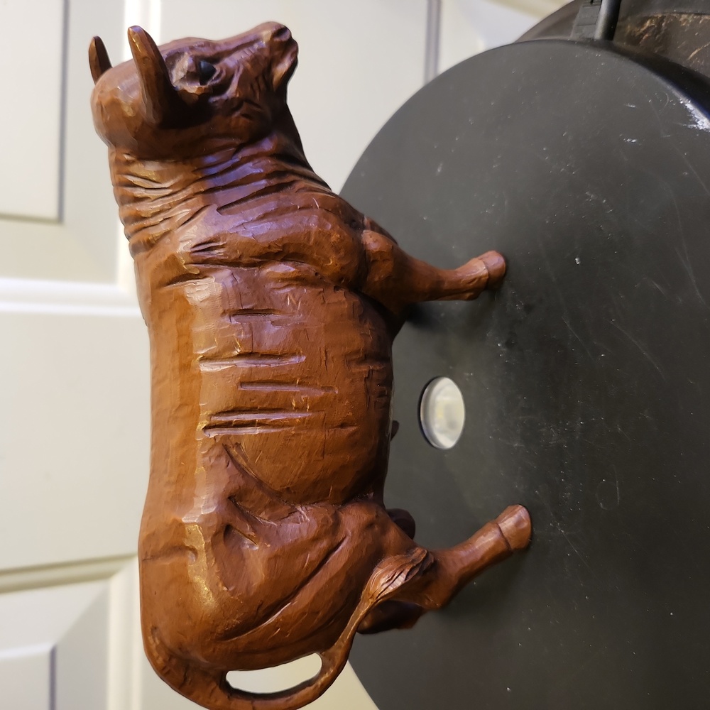 Brown Bull Figurine Cow Statue